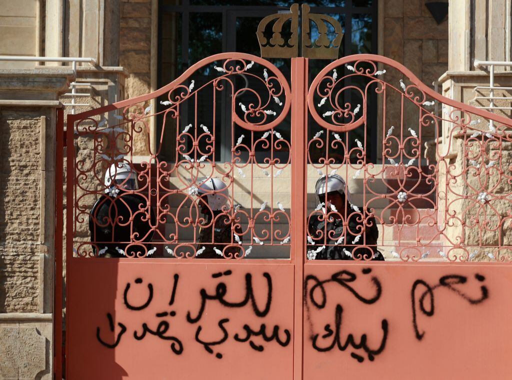 Embajada Suecia en Bagdad. (Photo by AHMAD AL-RUBAYE/AFP via Getty Images)