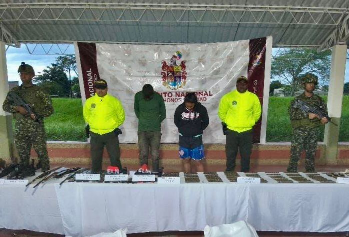 Captura de la fuerza pública. Foto: cortesía.