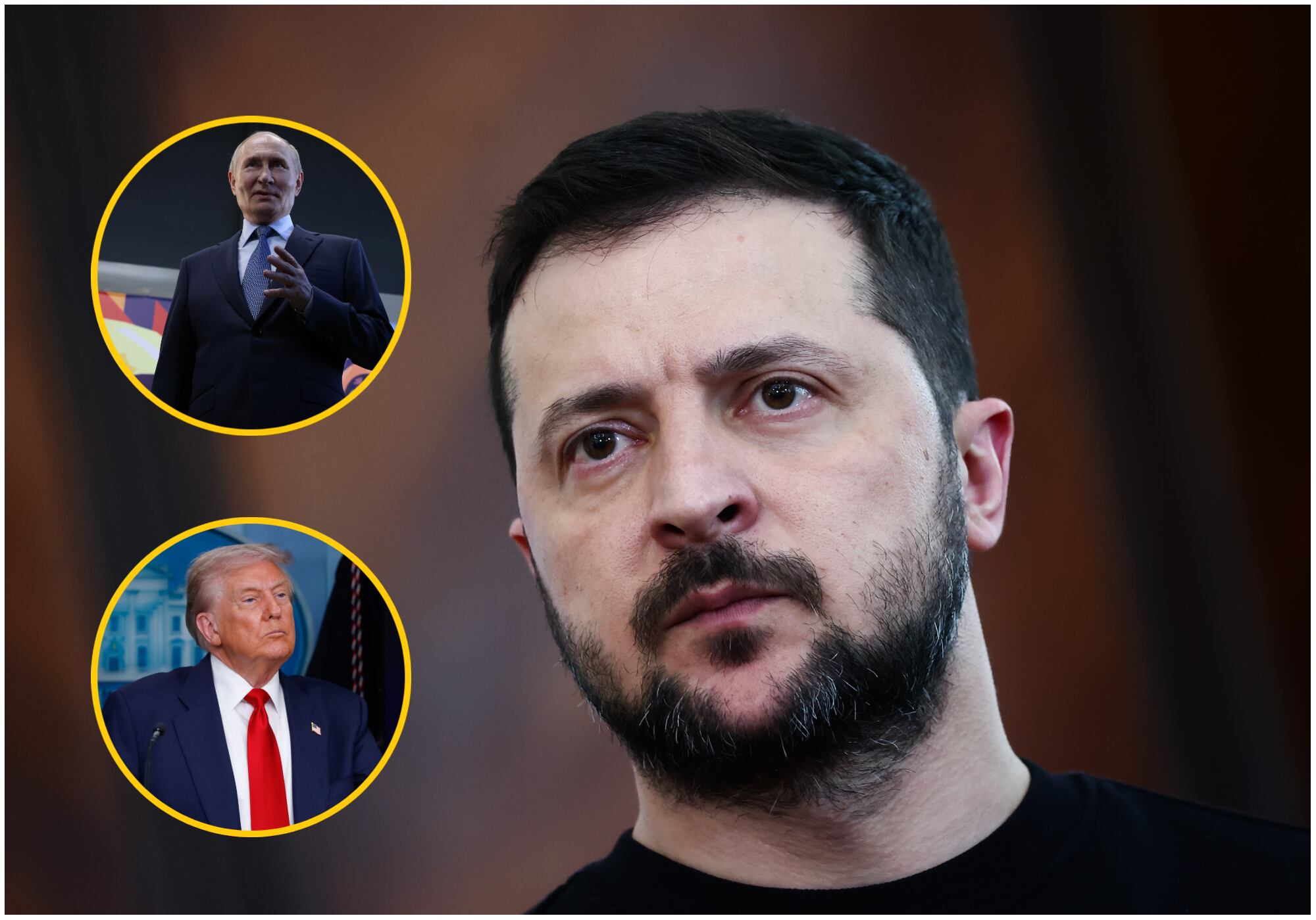 Zelenski agradeció a los líderes europeos su apoyo antes de la reunión entre Putin y Trump. Foto: Getty Images.