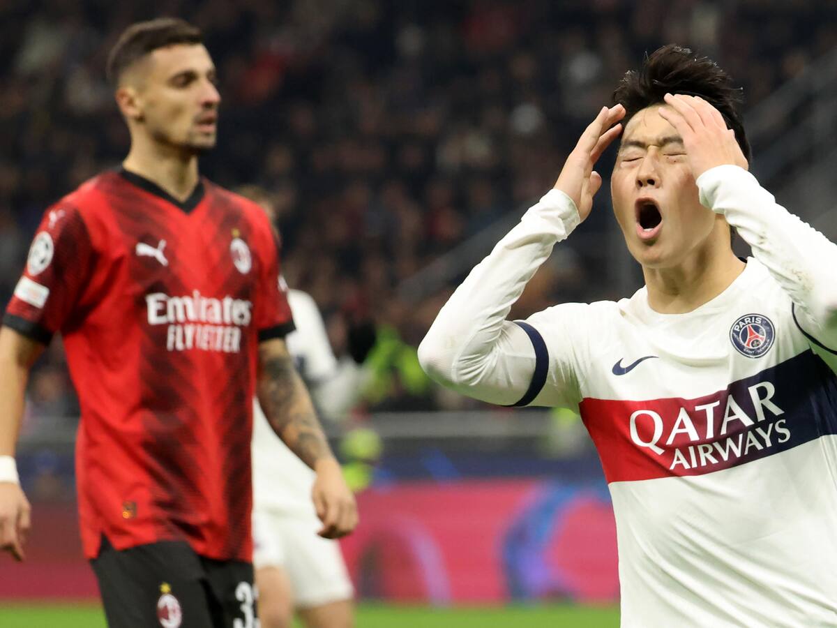 PSG perdió el liderato de su grupo en Champions tras ser derrotado 2-1 por el Milan