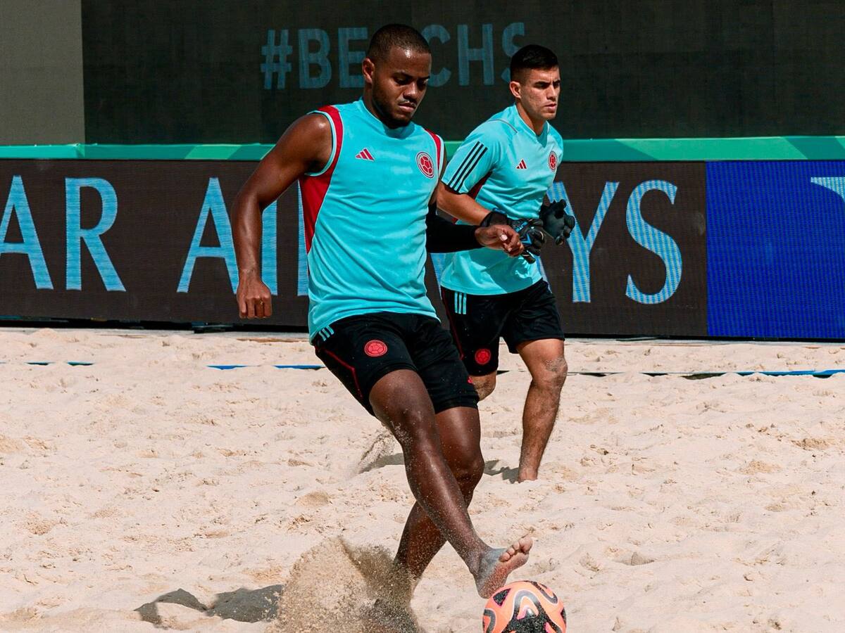 Colombia se prepara para su debut contra Japón en el Mundial de Fútbol Playa