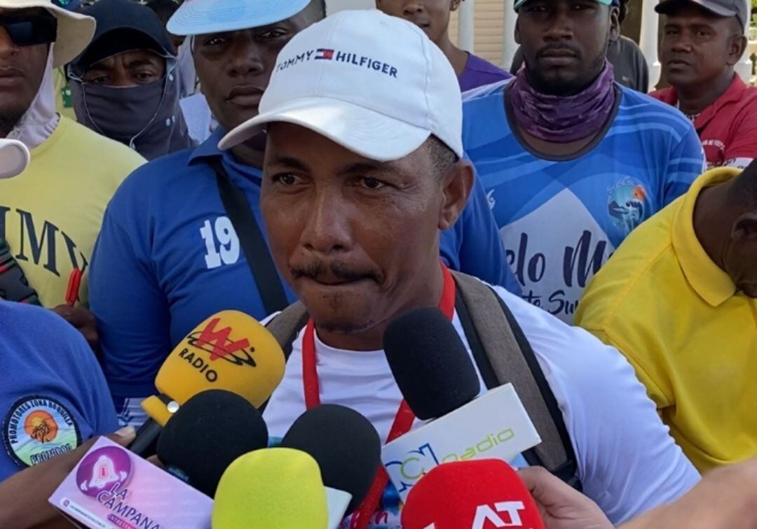 Habitantes de la Boquilla en pronunciamiento de protestas