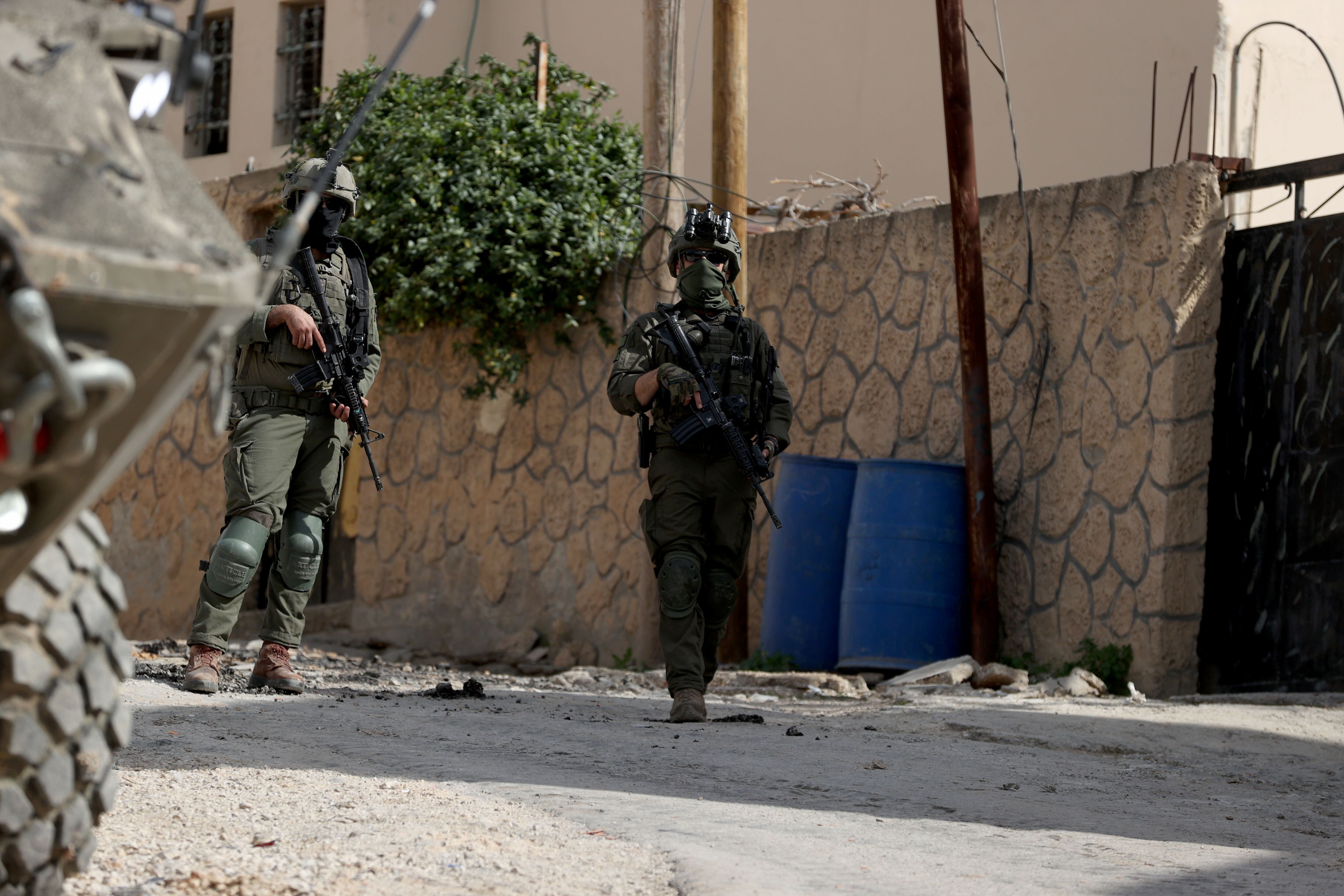 Soldados israelís- FOTO: Issam Rimawi/Anadolu via Getty Images