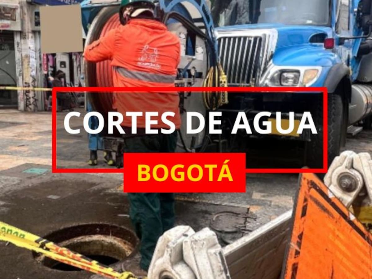 Cortes de agua en Bogotá y Soacha entre el 13 y el 16 de octubre: lista de barrios y horarios