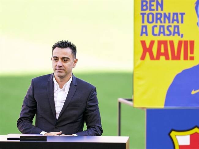Presentan oficialmente a Xavi Hernández como entrenador del Barcelona. Foto: Getty Images