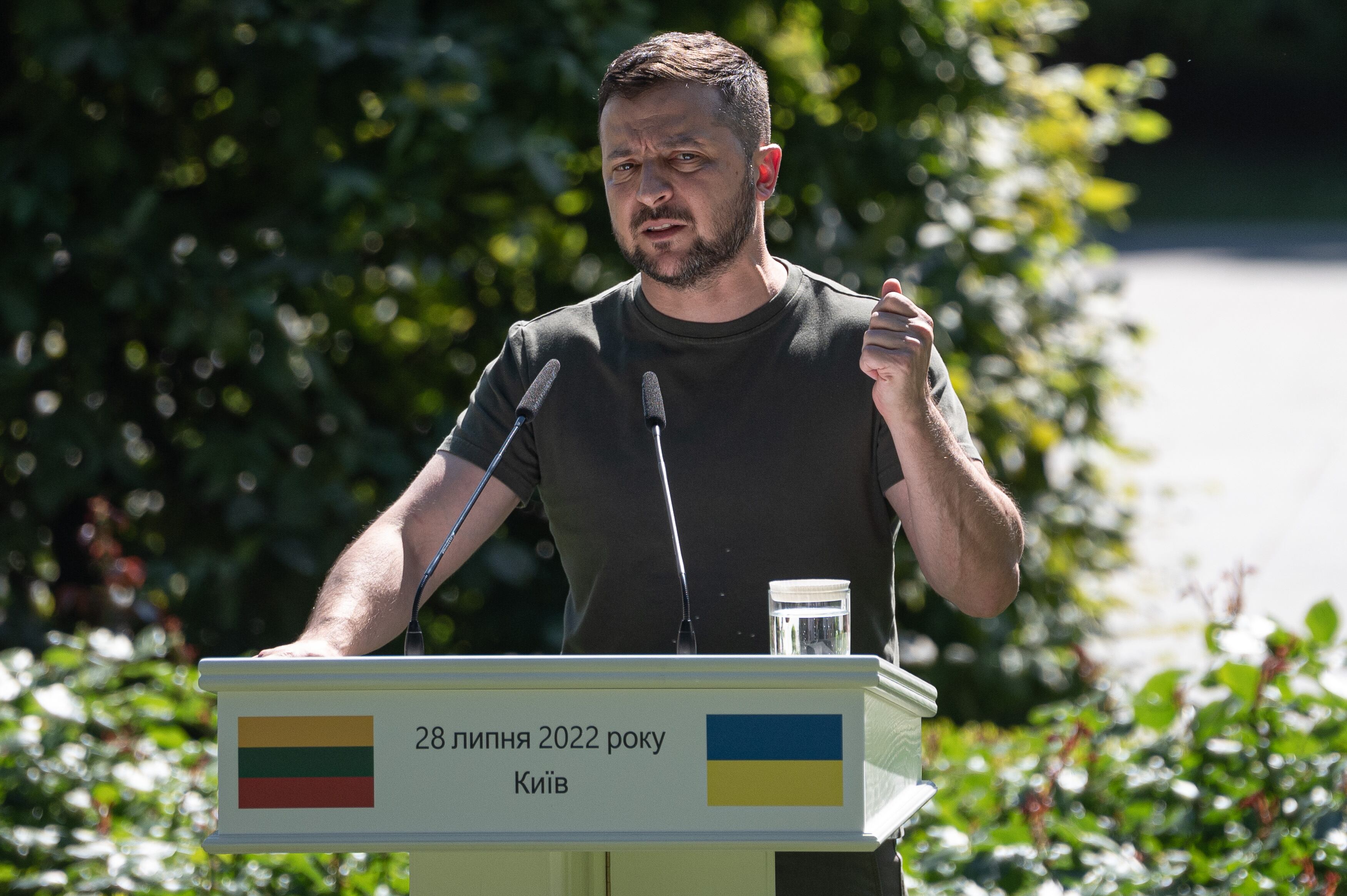 Volodymyr Zelensky, el presidente de Ucrania. (Photo by Alexey Furman/Getty Images)