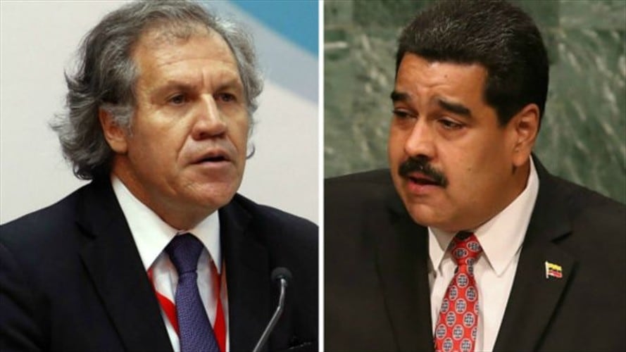 Luis Almagro y Nicolás Maduro empezaron a distanciarse desde finales de 2015. Foto: BBC Mundo/Getty