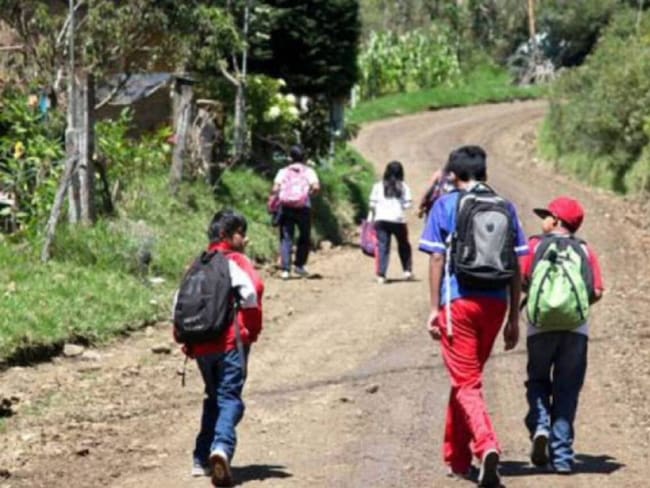 Estudiantes de zona rural de Dosquebradas sin transporte escolar / Foto: Colprensa