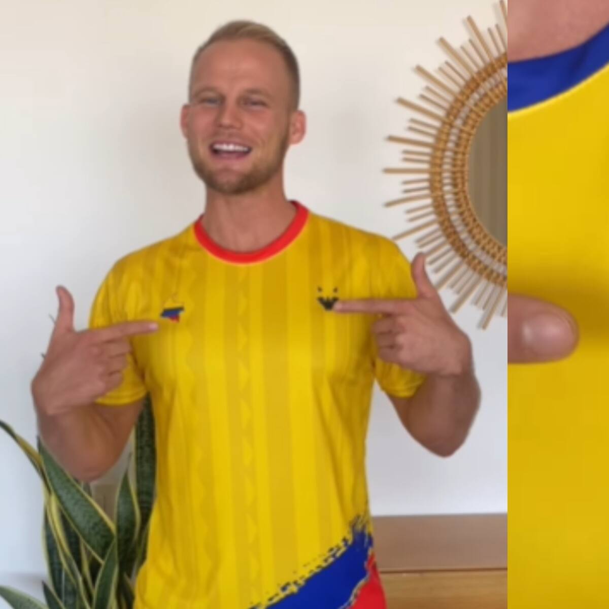 El youtuber Dominic Wolf sacó su propia camiseta de Colombia tras polémica con Federación