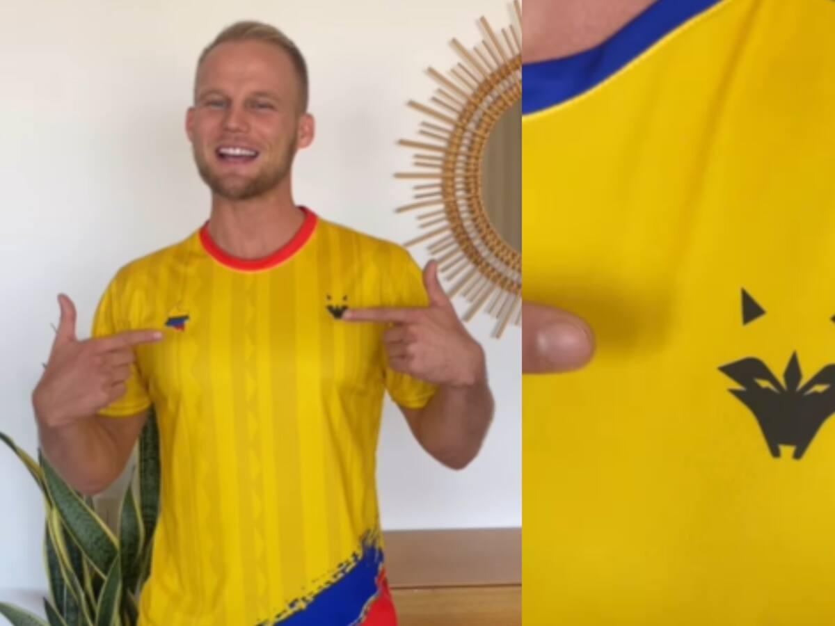 El youtuber Dominic Wolf sacó su propia camiseta de Colombia tras polémica con Federación