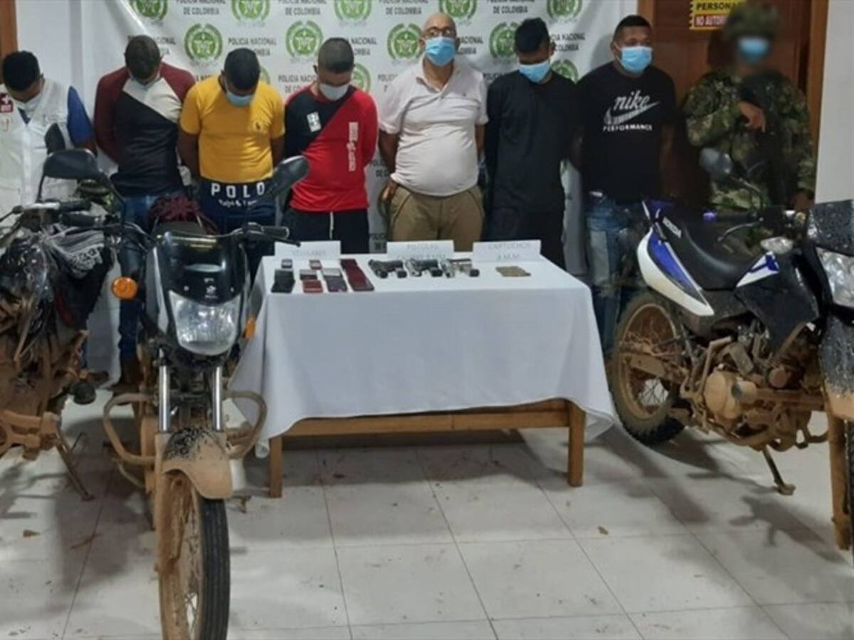 Capturan a siete presuntos informantes del Clan del Golfo en el sur de Córdoba