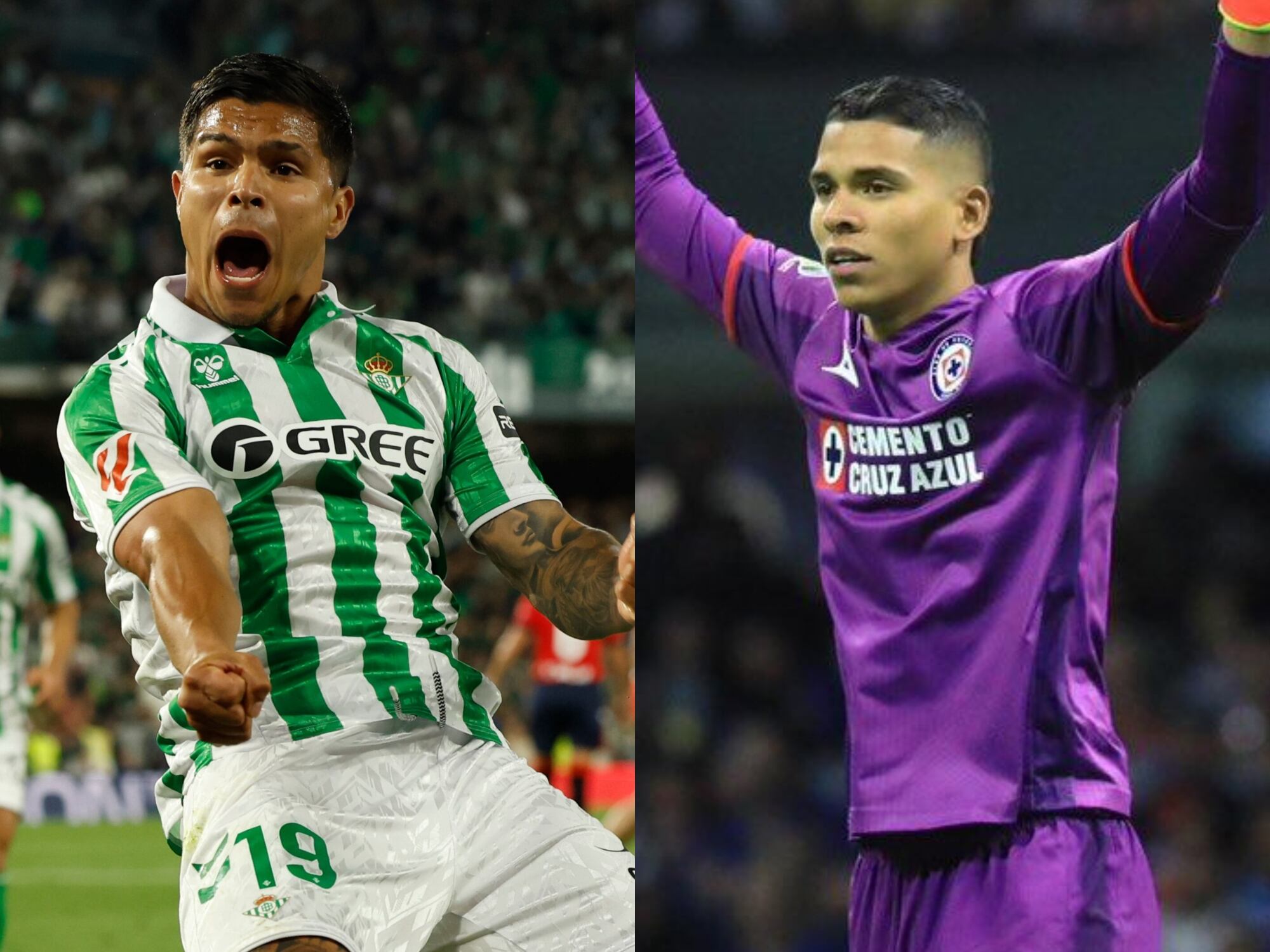 Juan Camilo 'Cucho' Hernández y Kevin Mier. Fotos: Getty Images.