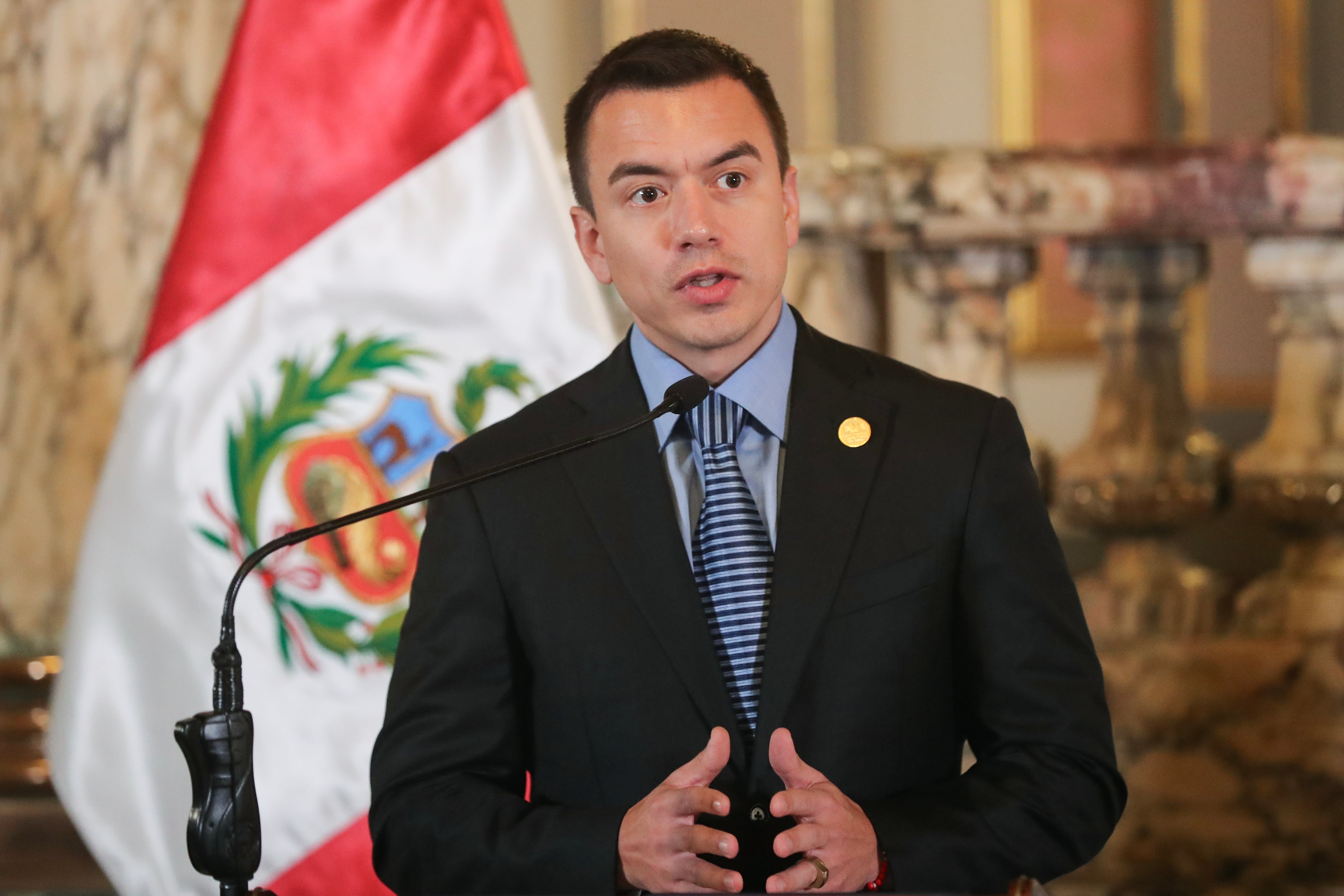 El presidente de Ecuador Daniel Noboa I Foto: EFE/ Paolo Aguilar