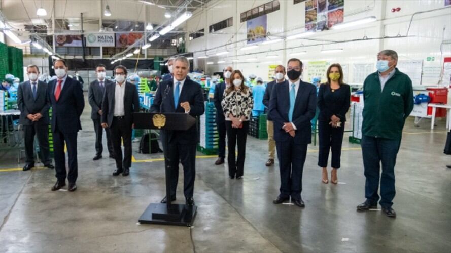 Presidente de Colombia, Iván Duque, aplaza calendario tributario. Foto: Presidencia de la República