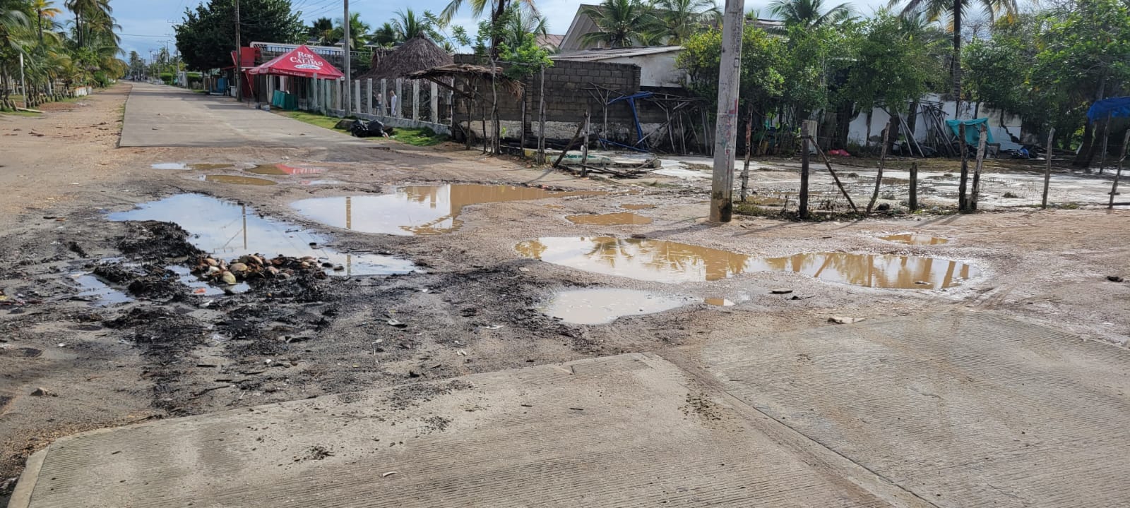 Erosión costera en las playas de Coveñas. Foto: Cortesía