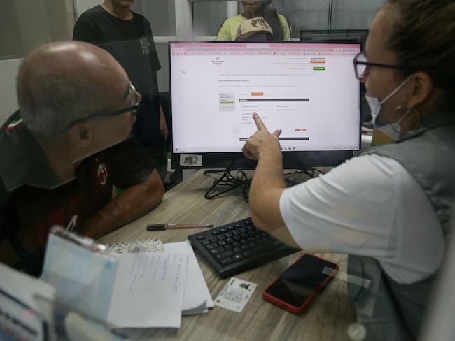 Cúcuta. Enero 24 de 2025. Personas migrantes y colombianos retornados reciben orientación y acceden a diversos servicios en el Centro Intégrate. (Colprensa - Catalina Olaya)