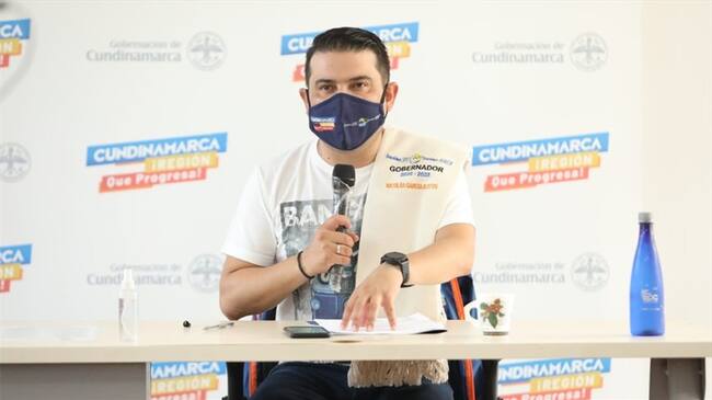 Gobernador de Cundinamarca, Nicolás García Bustos . Foto: Twitter: @nicolasgarciab