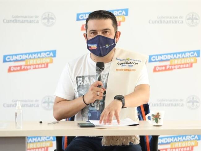 Gobernador de Cundinamarca, Nicolás García Bustos . Foto: Twitter: @nicolasgarciab