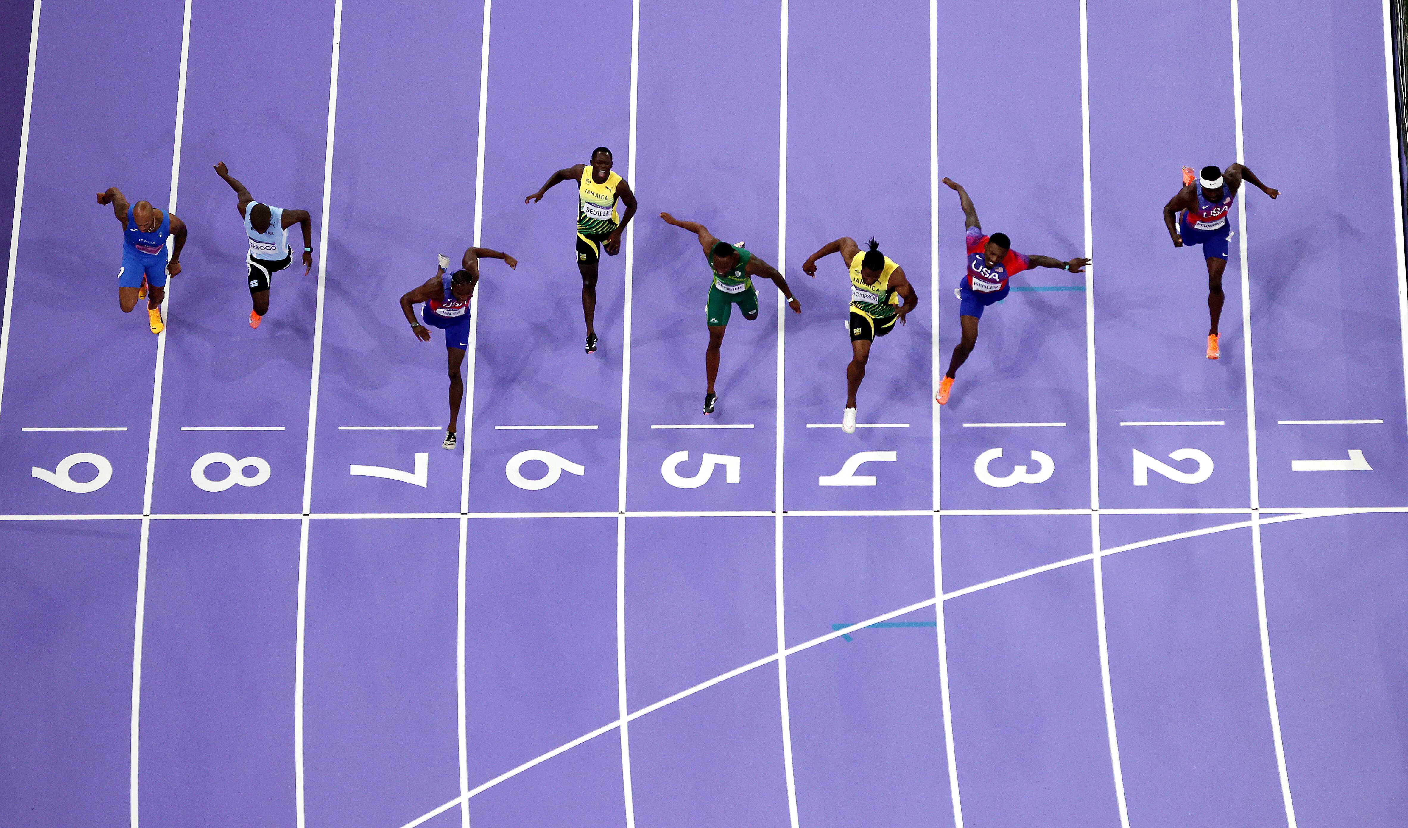 Final 100 metros planos Juegos Olímpicos París 2024 | Foto: GettyImages