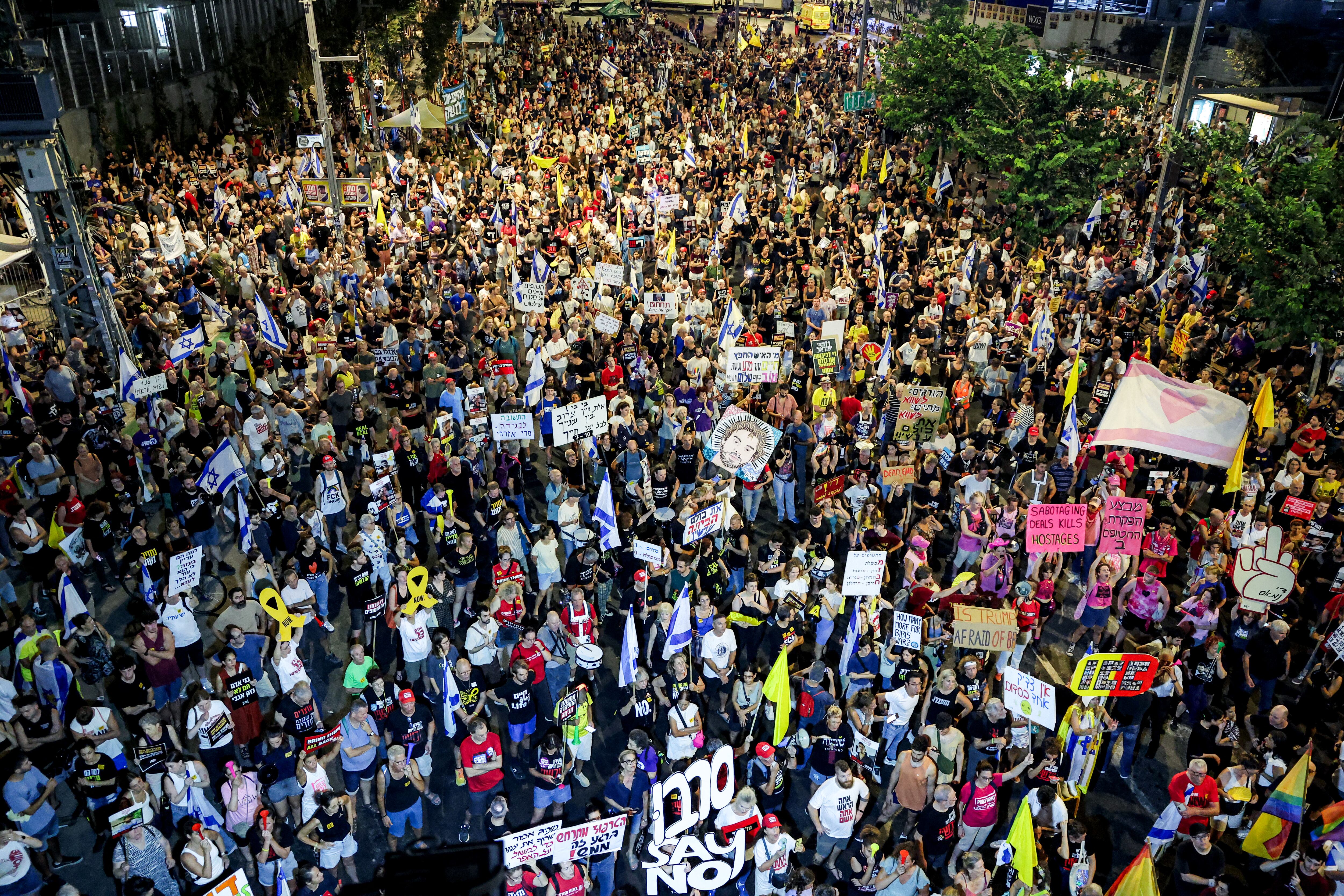 Protestas en Tel Aviv. Foto: JACK GUEZ/AFP via Getty Images   