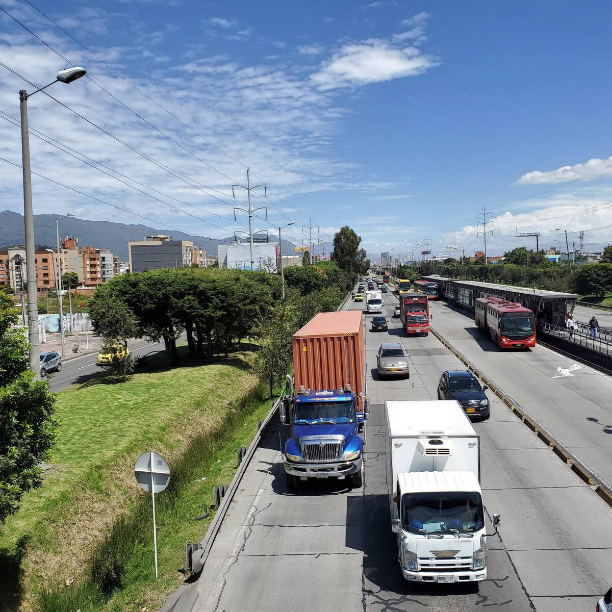 Transportadores de carga realizaron concentración en la vía Oriental del Atlántico