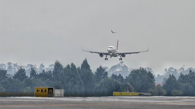 Aterrizaje Aeropuerto El Dorado. Foto: Colprensa