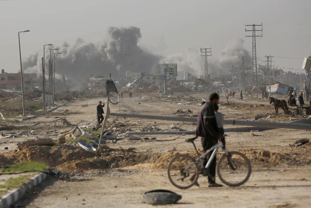 Ataques en Gaza. Foto: Getty Images.