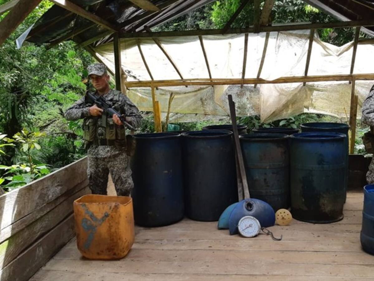 Destruyen laboratorios avaluados en 500 millones de pesos en Cauca