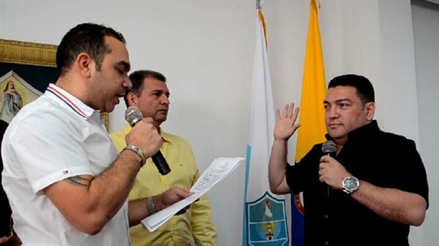 Posesión de Alexander Zabaleta en el Concejo el pasado 10 de enero . Foto: Cortesía