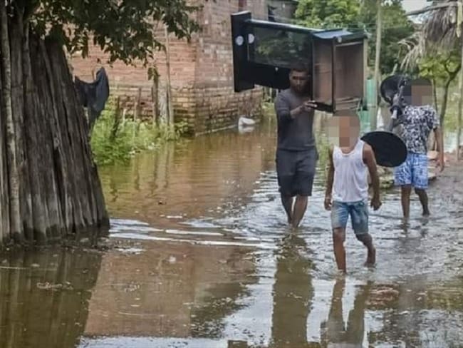 Alerta roja en municipios del Magdalena por riesgo de inundaciones. Foto: Cortesía: El Banco y la región noticias