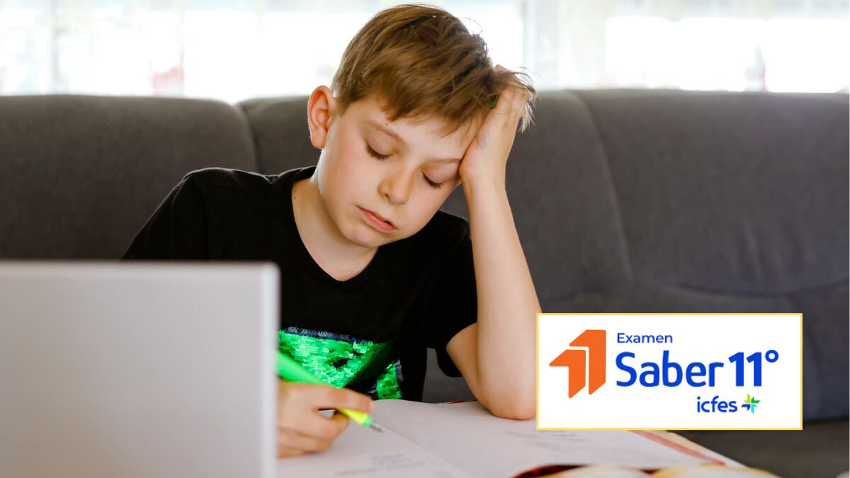Adolescente aburrido estudiando / Icfes (Getty Images)