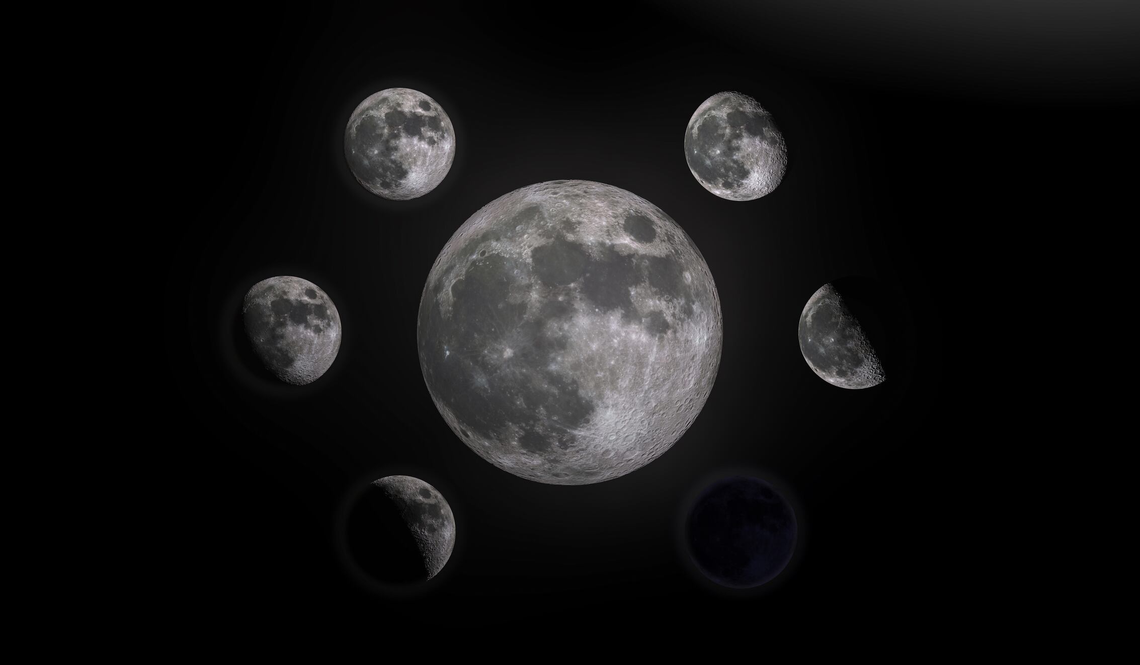 Fases de la Luna en abril del 2024. Imagen de referencia. (Getty Images).