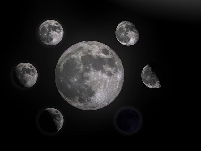 Fases de la Luna en abril del 2024. Imagen de referencia. (Getty Images).