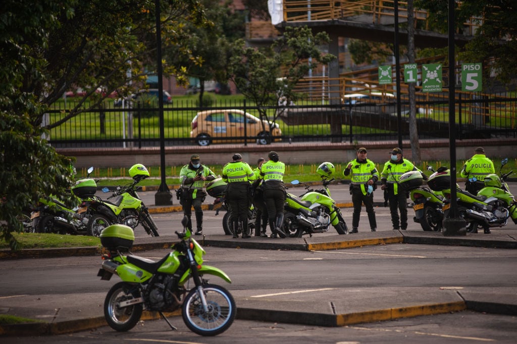 Policía Nacional de Colombia imagen de referencia. Foto: Getty Images.