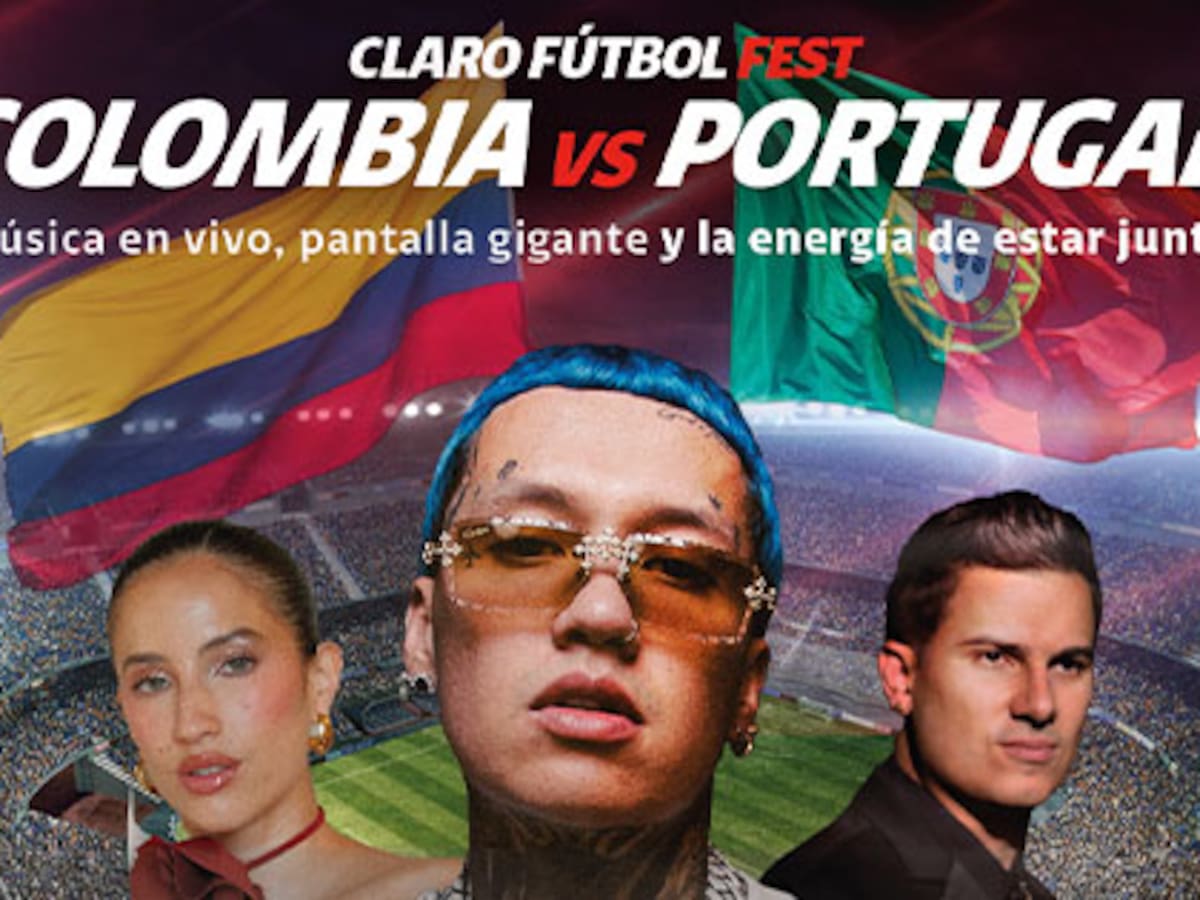 Vive Claro presentará transmisión de Colombia vs. Portugal con festival musical en Bogotá