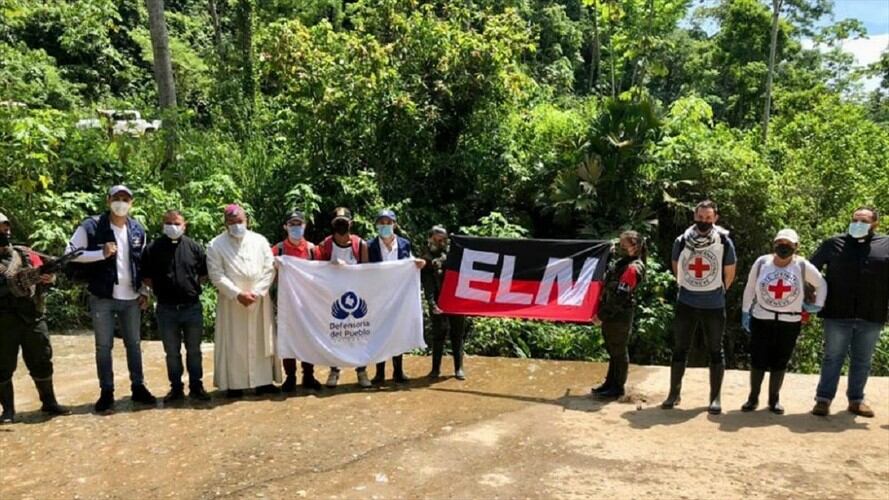 ELN liberó a dos auxiliares de Policía en Norte de Santander. Foto: Cortesía