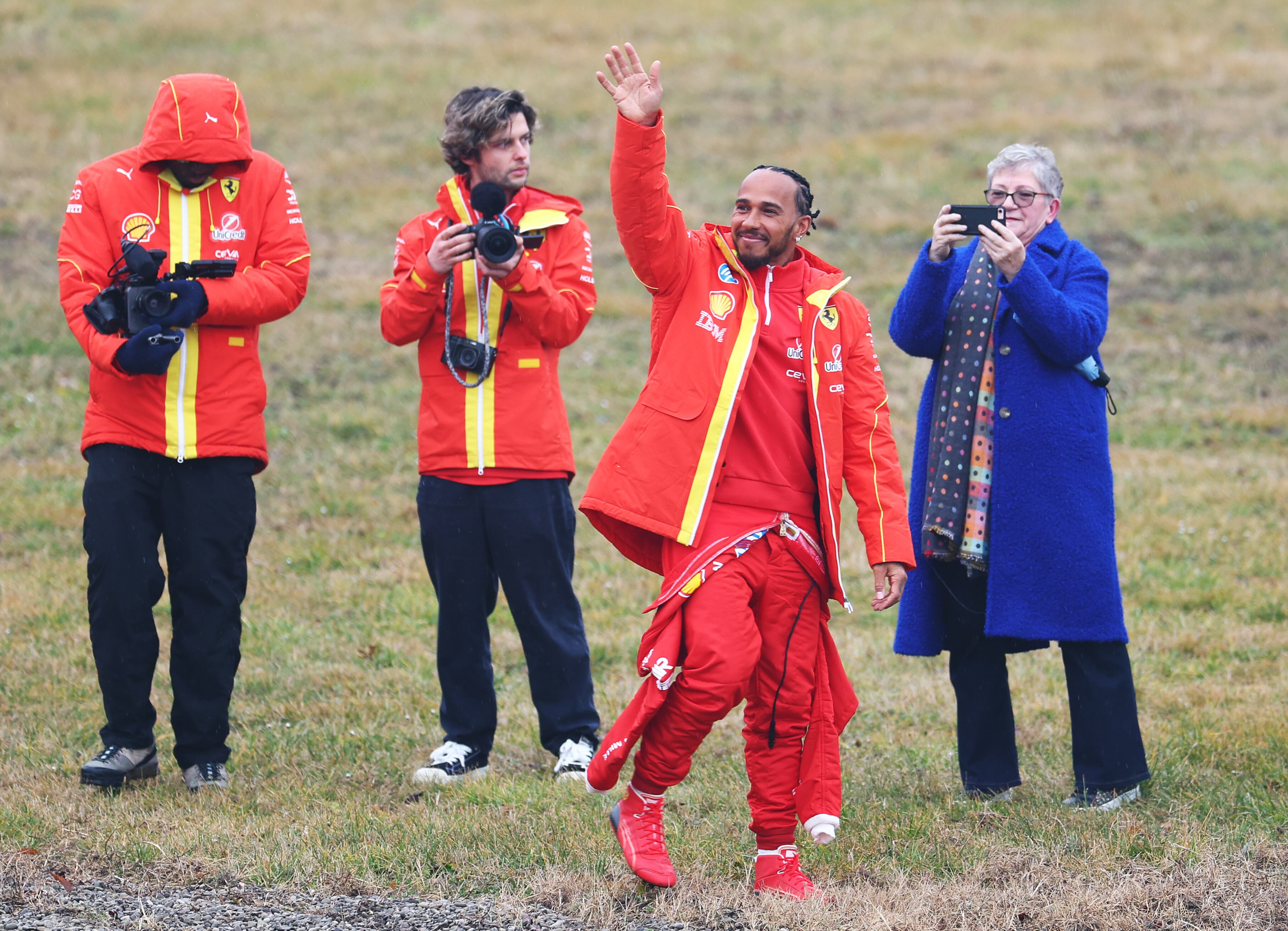 Lewis Hamilton y su primera experiencia como piloto de Ferrari. FOTO: Clive Rose/Getty Images