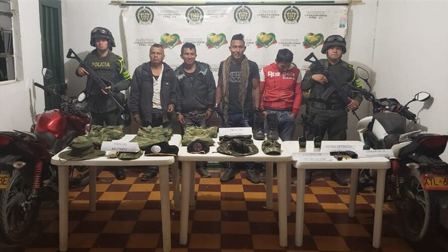 Un juez legalizó las capturas y envió a los sujetos a la cárcel . Foto: Cortesía Sucesos Cauca