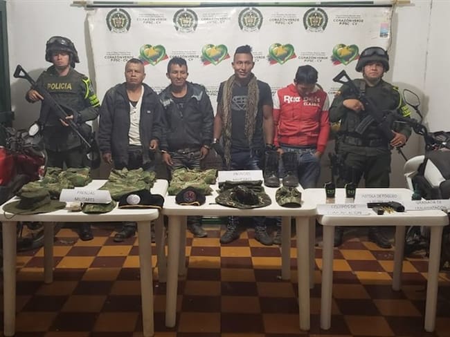 Un juez legalizó las capturas y envió a los sujetos a la cárcel . Foto: Cortesía Sucesos Cauca