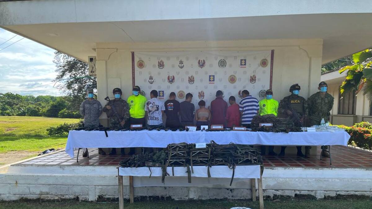 Operaciones contra Clan del Golfo dejan 12 capturados y fusiles recuperados