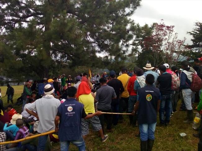 Comunidades anuncian cierre de vías alternas en Cauca. Foto: La W
