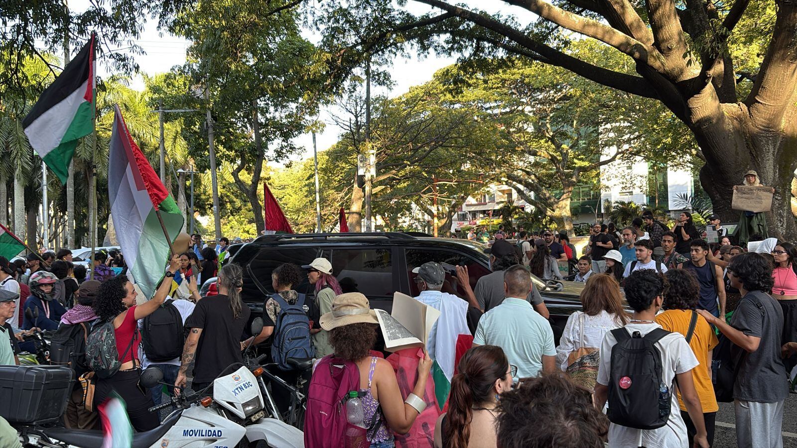 Manifestación en Cali.