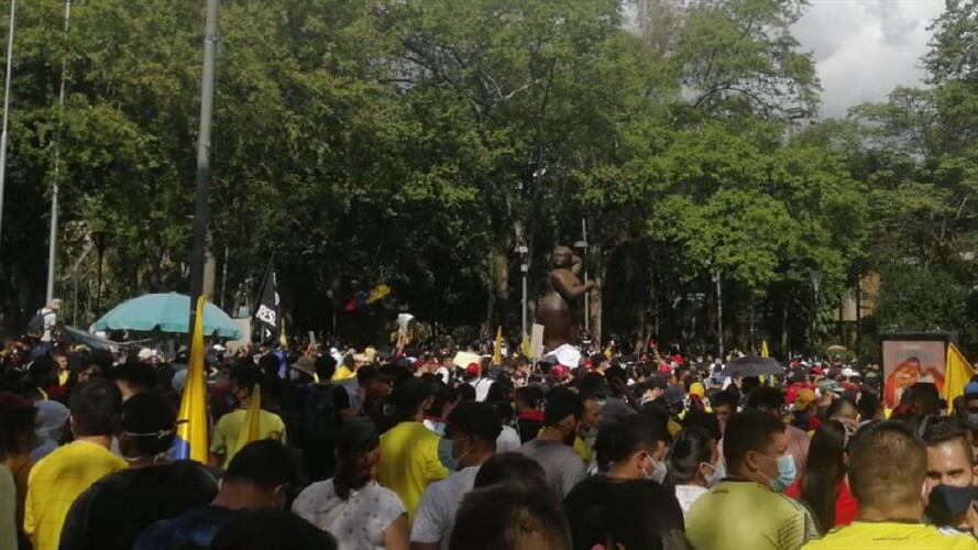 Protestas Bucaramanga. Foto:suministrada.