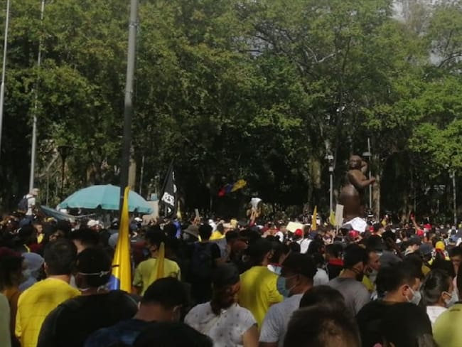 Protestas Bucaramanga. Foto:suministrada.