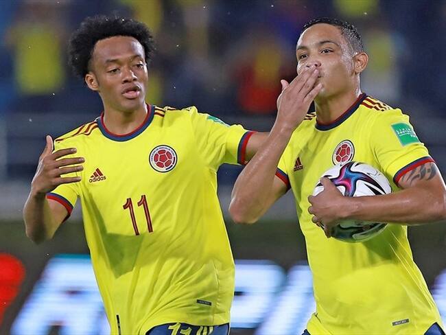 Juan Guillermo Cuadrado y Luis Fernando Muriel con Colombia. Foto: Colprensa - Cortesía FCF