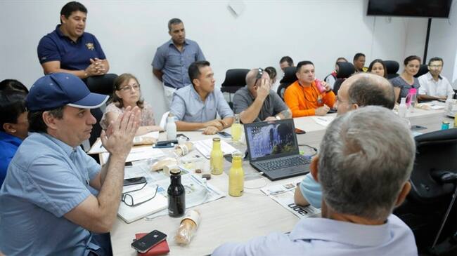 El lunes comienza rescate de draga que se hundió en el río Magdalena. Foto: Gobernación del Atlántico