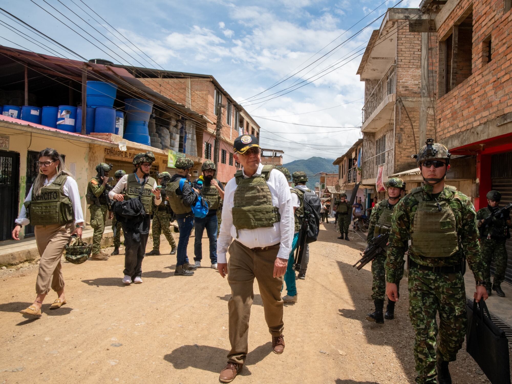 MinDefensa, Iván Velásquez en El Plateado, Cauca. Foto: Margarita Valdivieso/Presidencia de la República