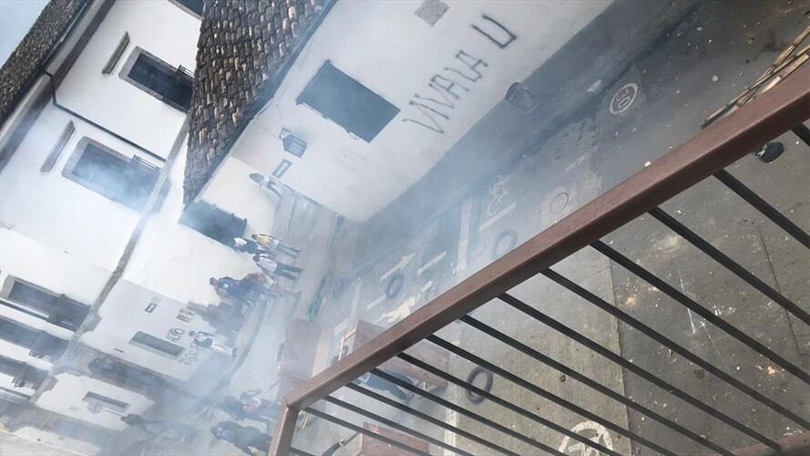 Evalúan heridos y afectaciones tras disturbios en Popayán. Foto: Cortesía