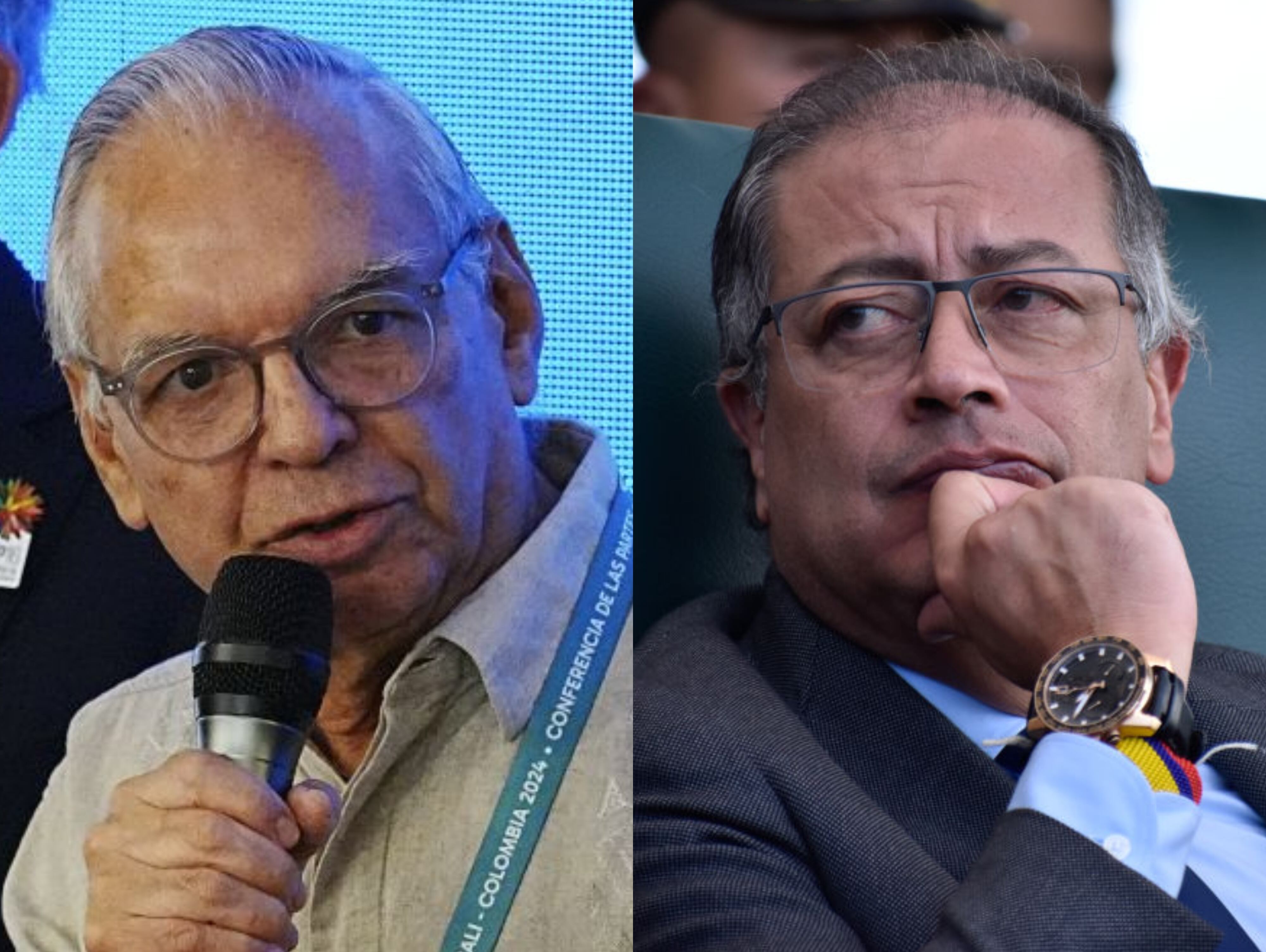 Ricardo Bonilla y Gustavo Petro. Foto: (Photo by: Cristian Bayona/Long Visual Press/Universal Images Group via Getty Images) / (Photo by Juancho Torres/Anadolu via Getty Images)