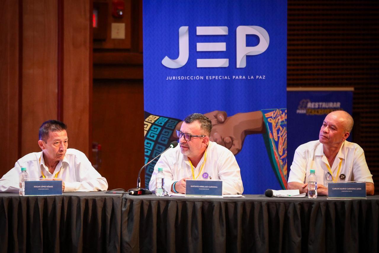 Se miraba quién tenía más dinero para secuestrarlo: exjefes del Bloque Occidental de Farc. Foto: JEP.